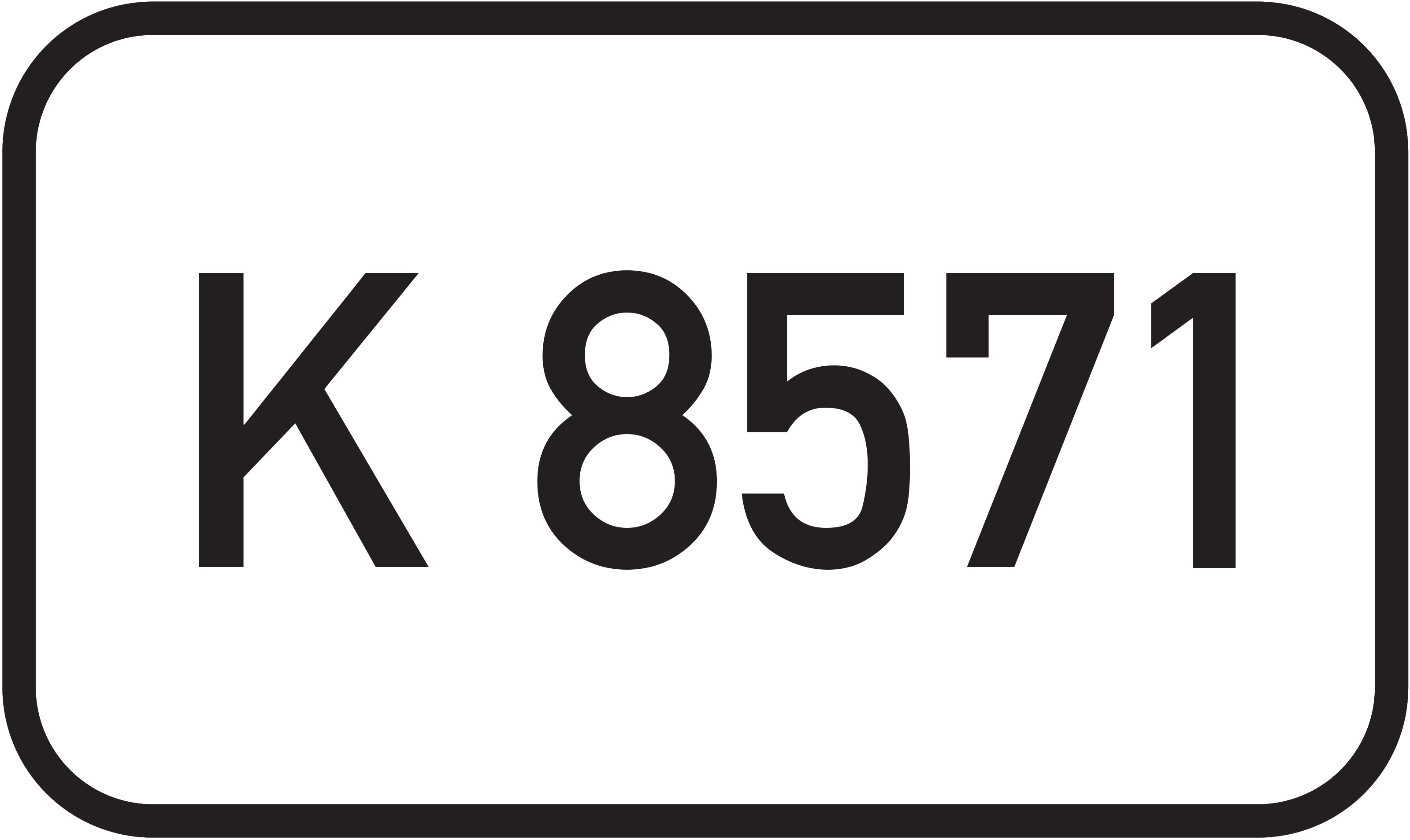 Straßenschild Kreisstraße K 8571