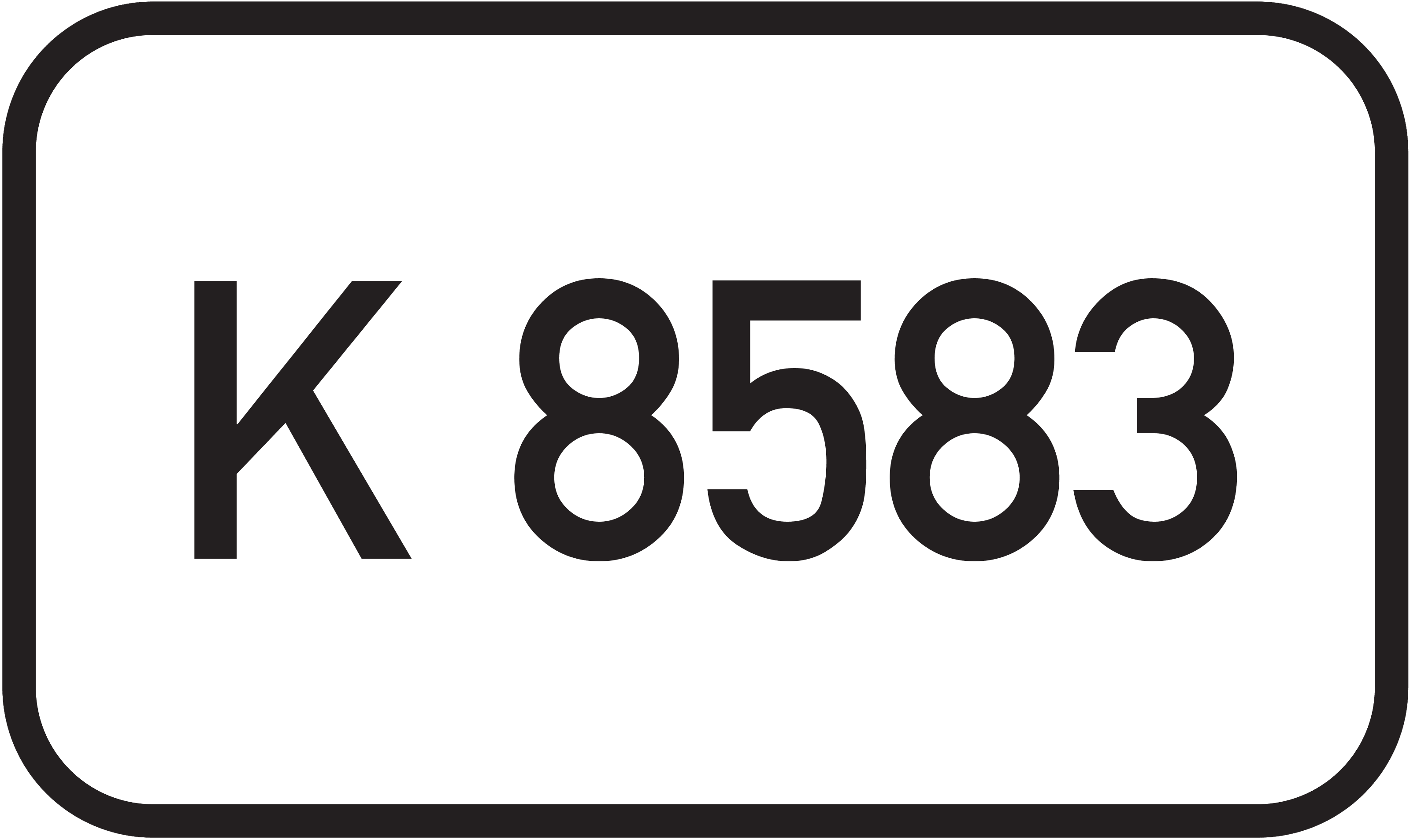 Straßenschild Kreisstraße K 8583