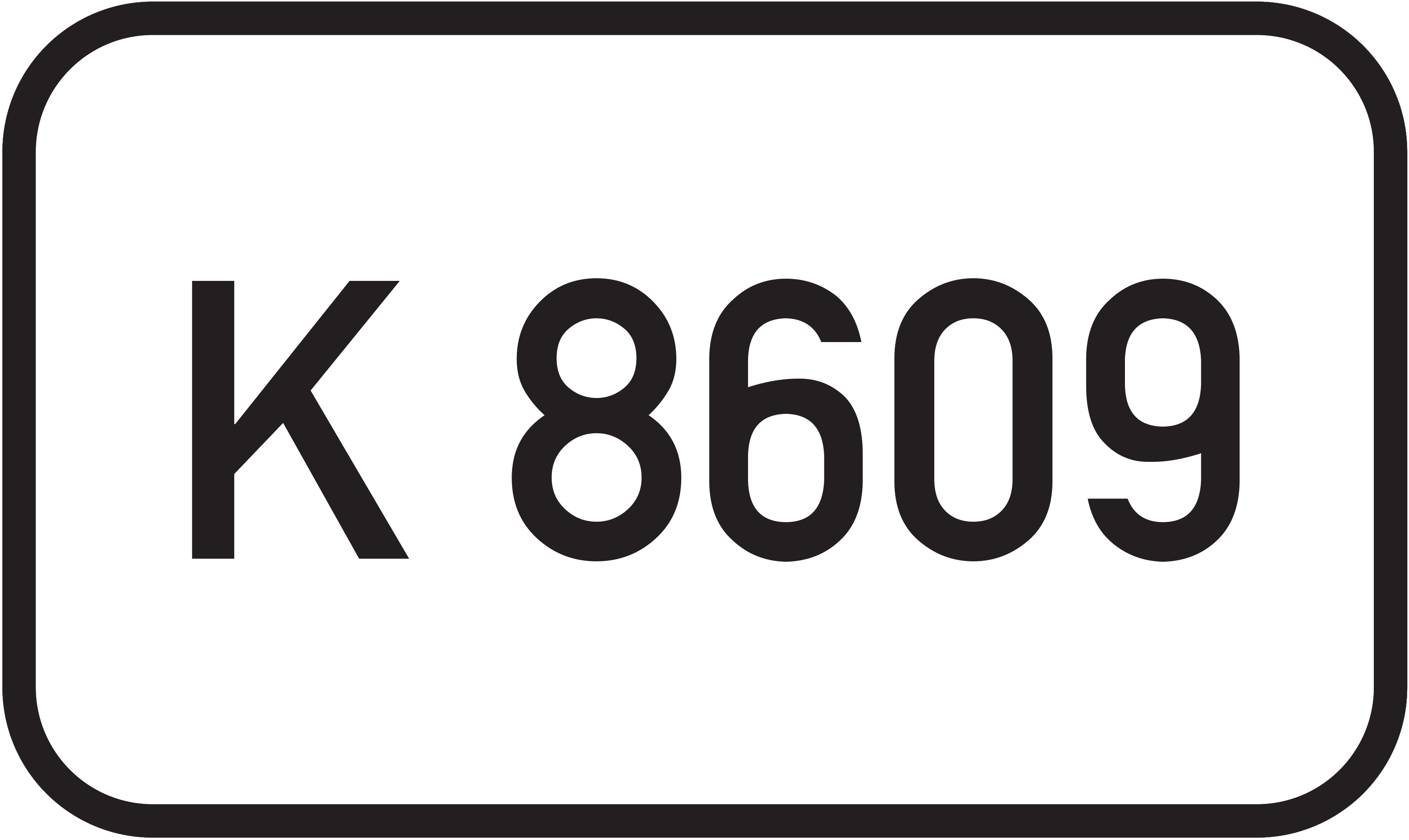 Straßenschild Kreisstraße K 8609
