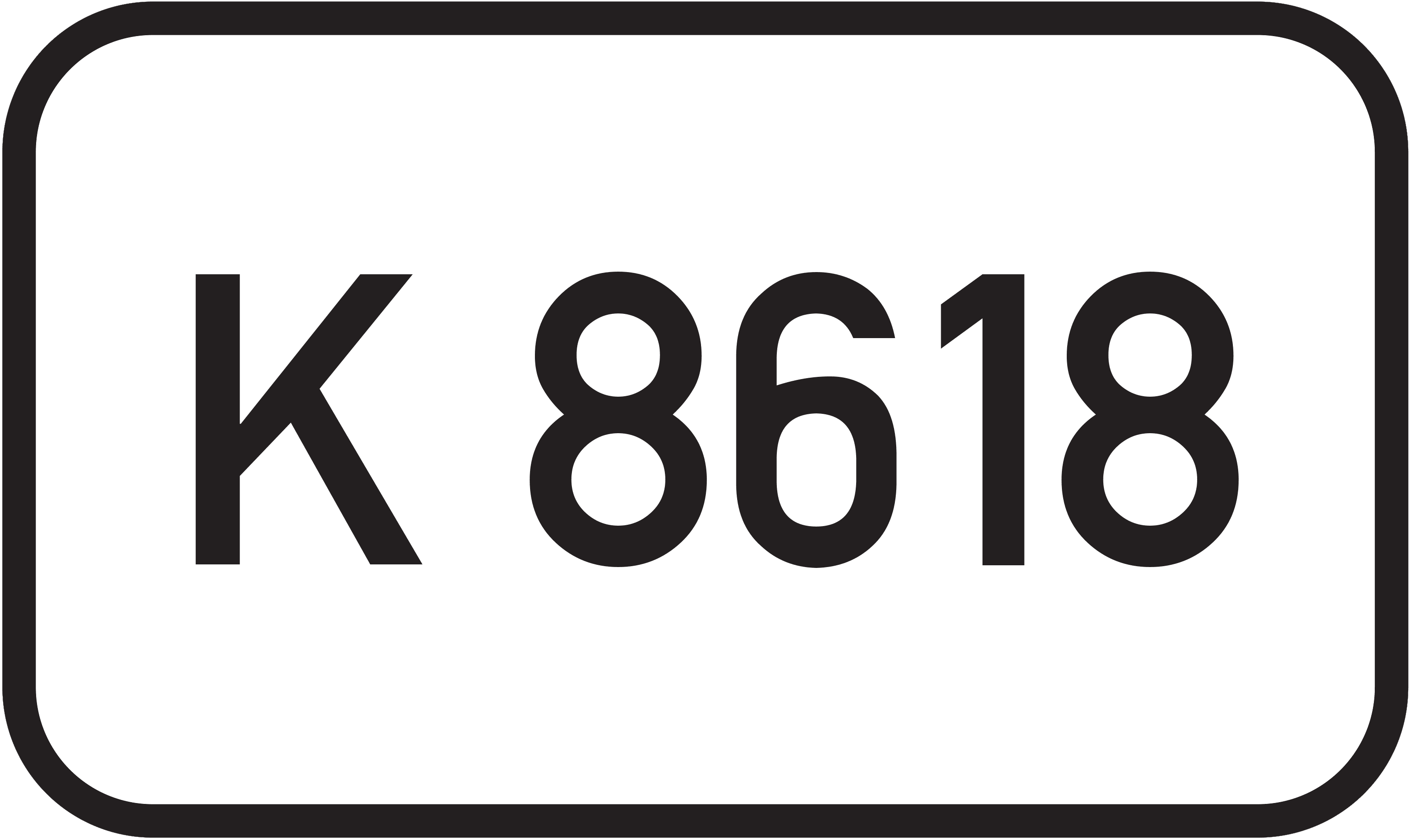 Straßenschild Kreisstraße K 8618