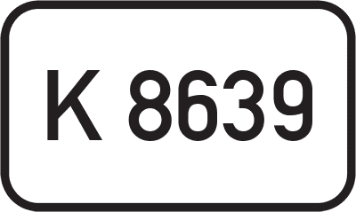 Straßenschild Kreisstraße K 8639