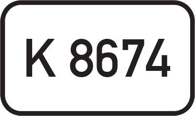 Straßenschild Kreisstraße K 8674