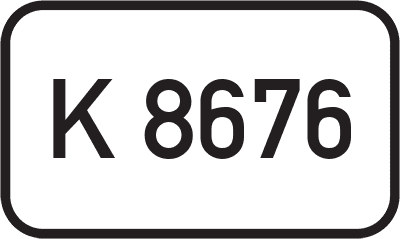 Straßenschild Kreisstraße K 8676