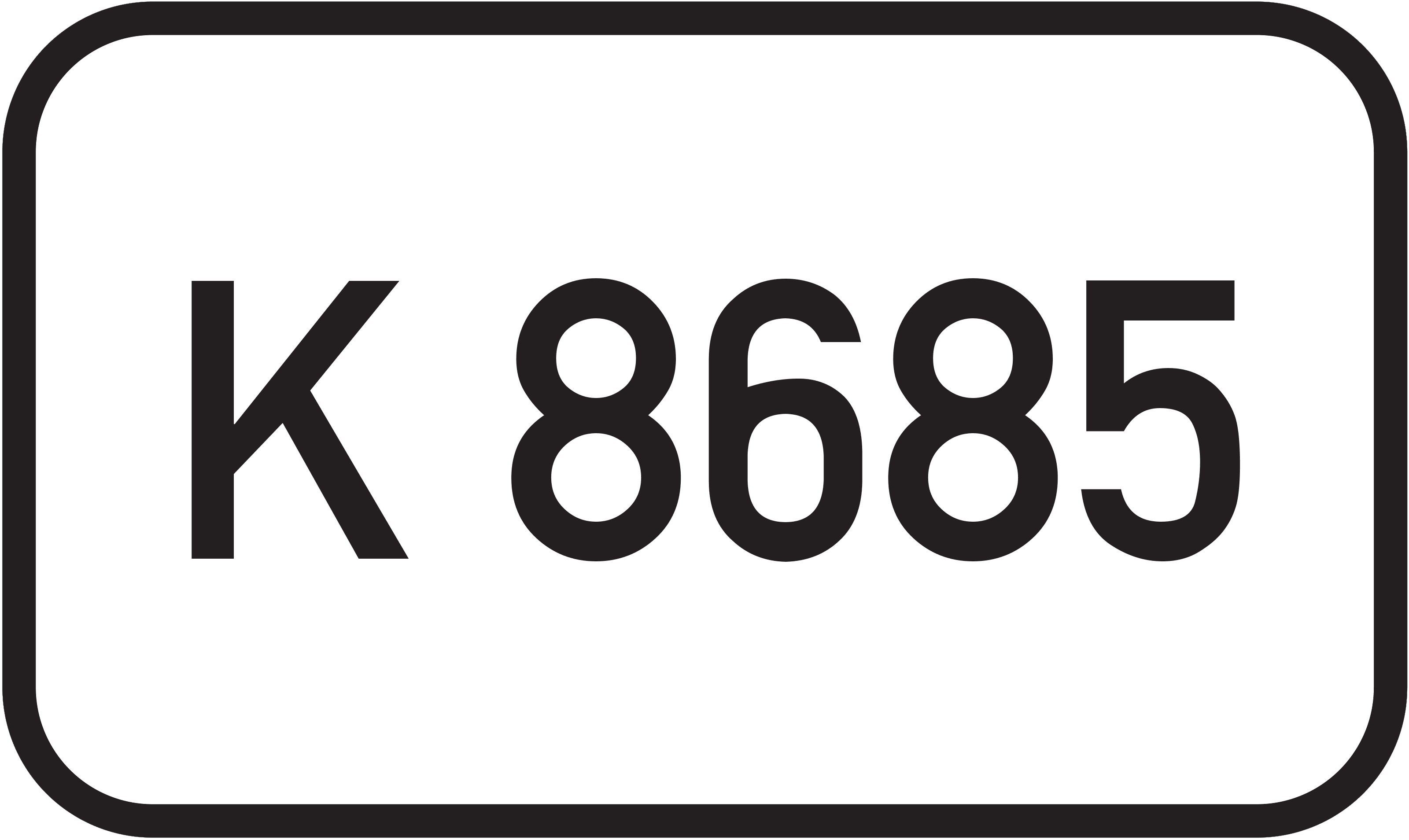 Straßenschild Kreisstraße K 8685