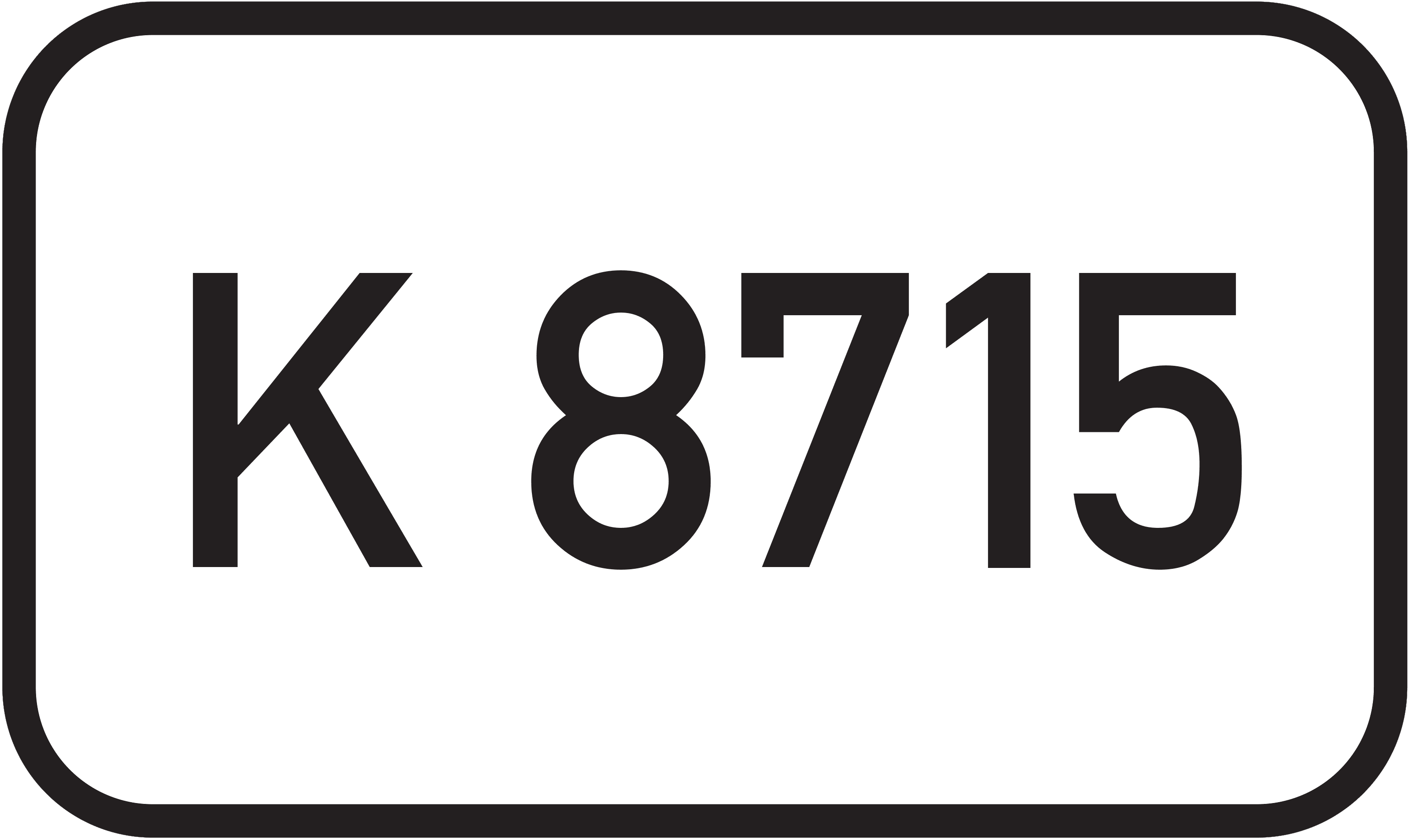 Straßenschild Kreisstraße K 8715
