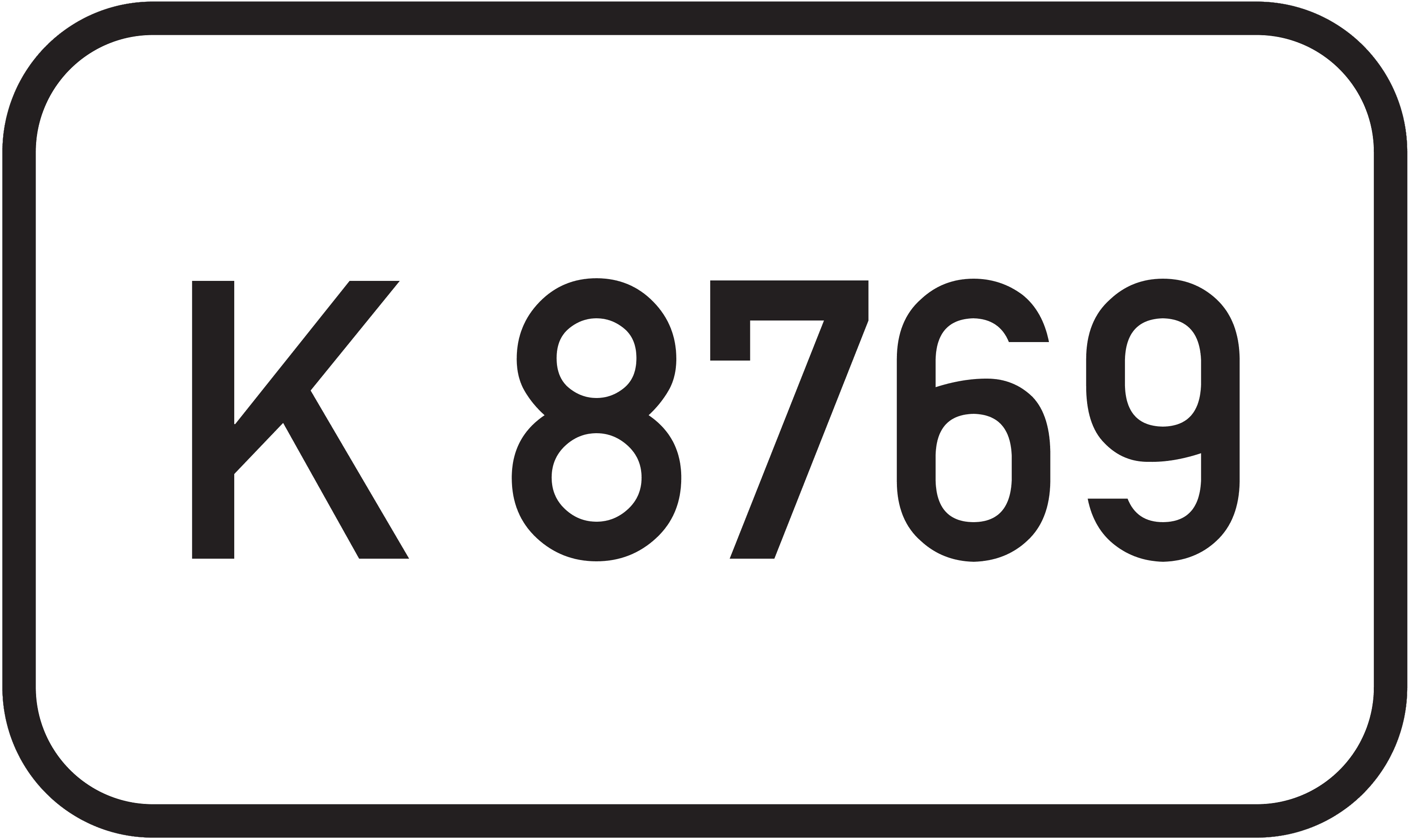 Straßenschild Kreisstraße K 8769