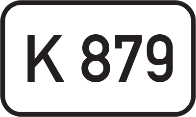 Straßenschild Kreisstraße K 879