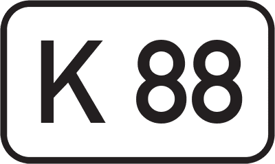 Straßenschild Kreisstraße K 88