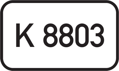 Straßenschild Kreisstraße K 8803