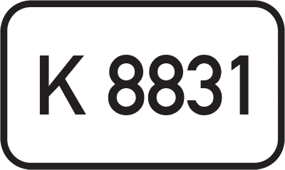 Straßenschild Kreisstraße K 8831