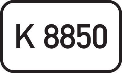 Straßenschild Kreisstraße K 8850