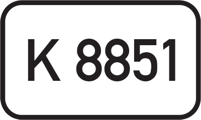 Straßenschild Kreisstraße K 8851