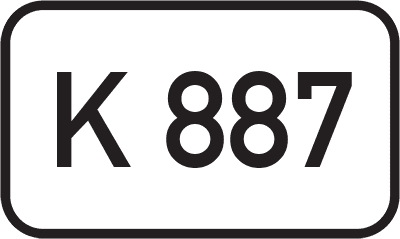Straßenschild Kreisstraße K 887