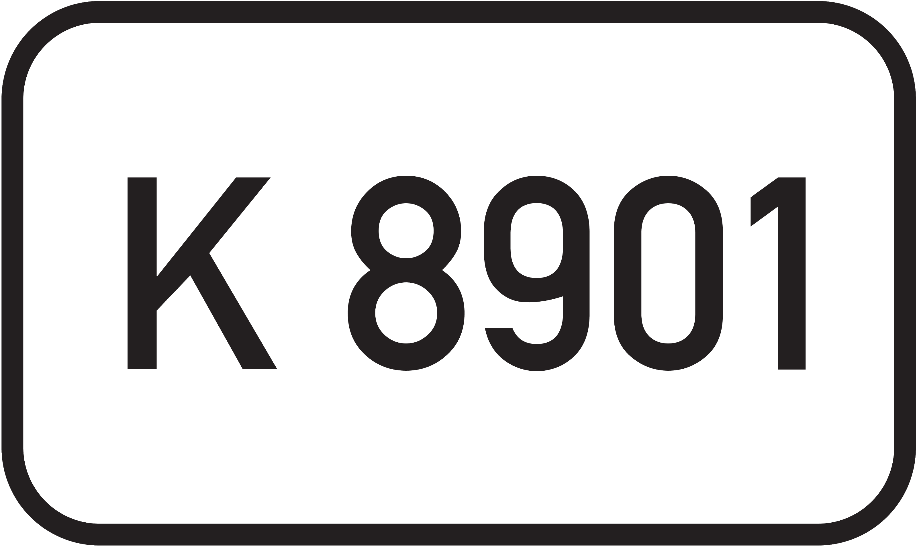 Straßenschild Kreisstraße K 8901