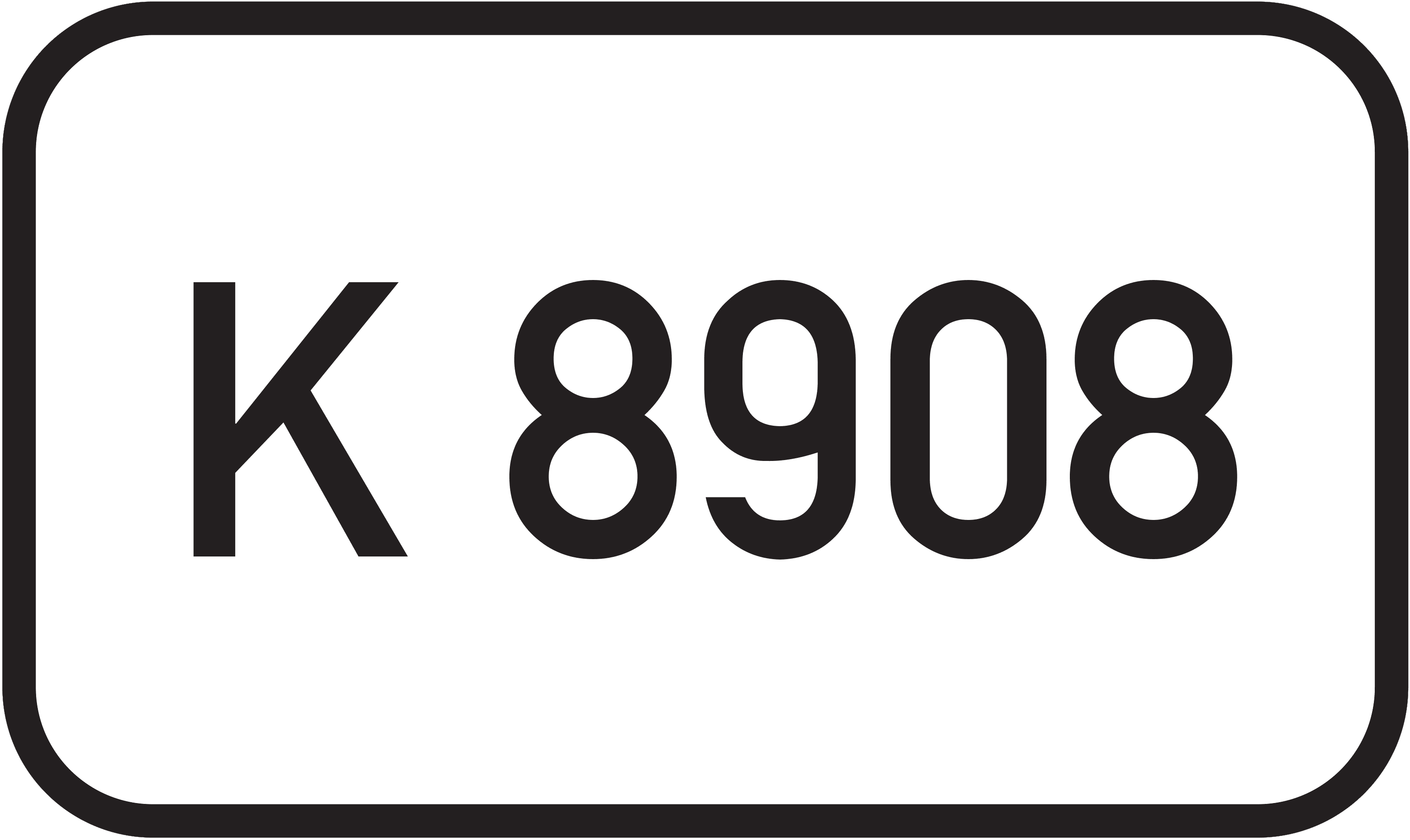 Straßenschild Kreisstraße K 8908
