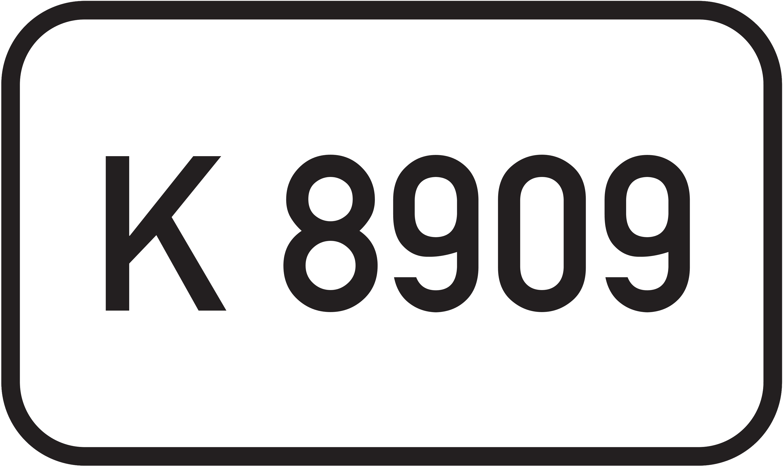 Straßenschild Kreisstraße K 8909