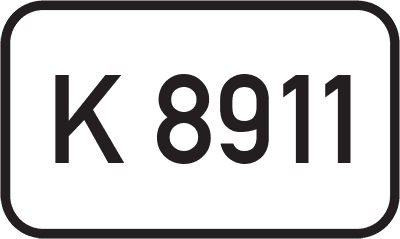 Straßenschild Kreisstraße K 8911
