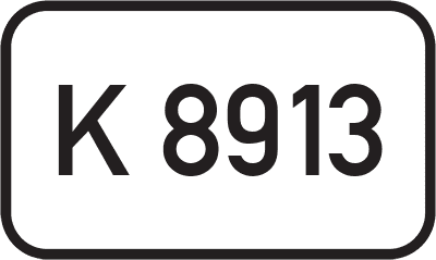 Straßenschild Kreisstraße K 8913