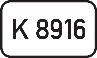 Straßenschild Kreisstraße K 8916