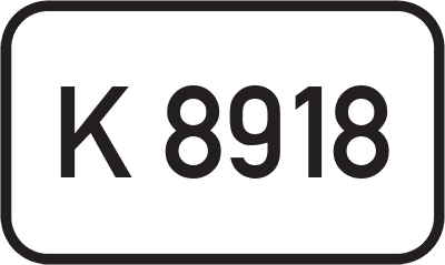 Straßenschild Kreisstraße K 8918