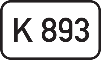 Straßenschild Kreisstraße K 893