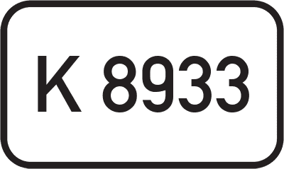 Straßenschild Kreisstraße K 8933