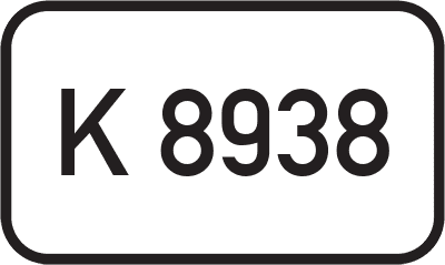 Straßenschild Kreisstraße K 8938