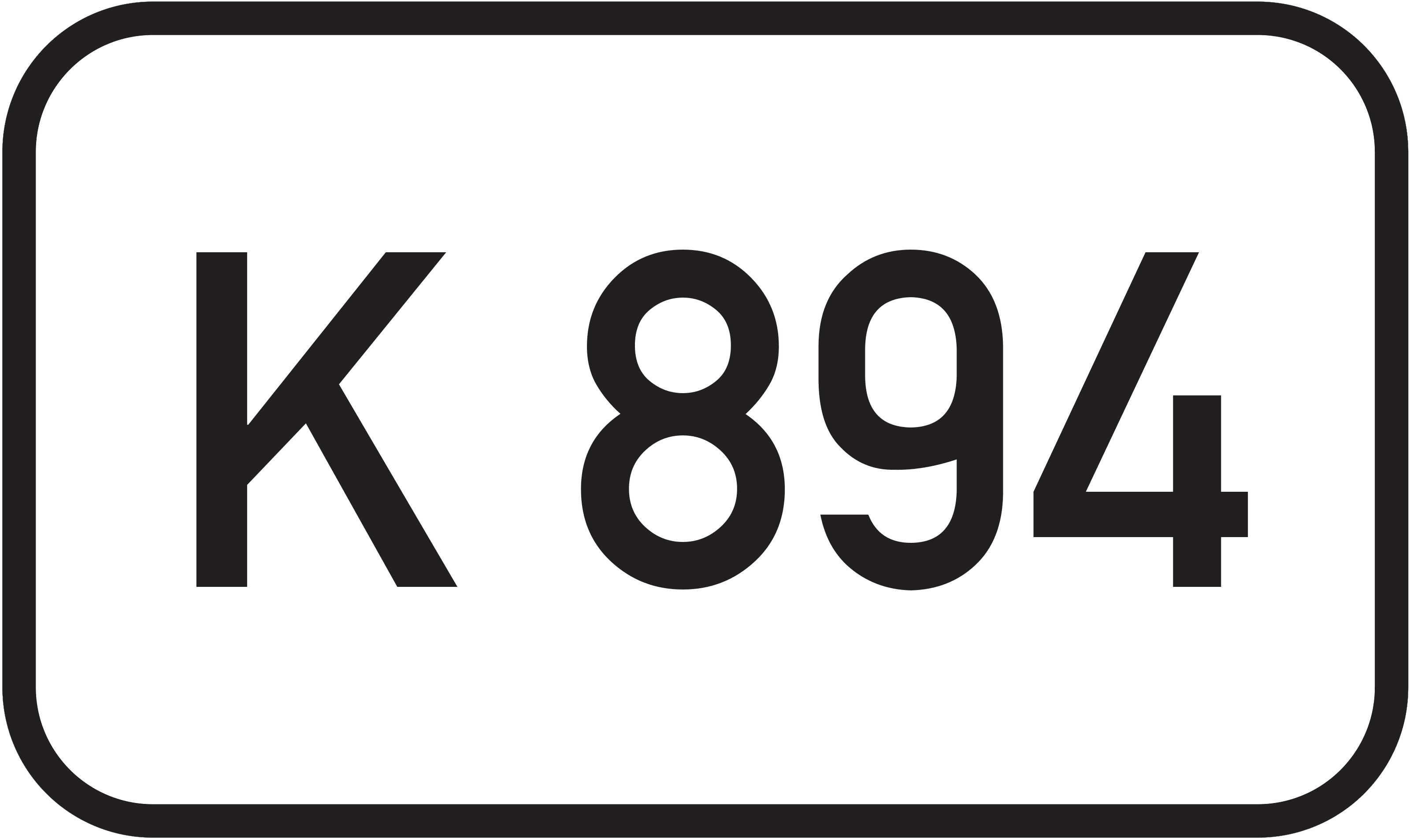 Straßenschild Kreisstraße K 894