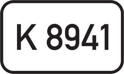 Straßenschild Kreisstraße K 8941