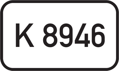 Straßenschild Kreisstraße K 8946