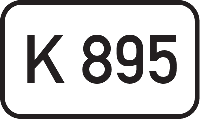 Straßenschild Kreisstraße K 895