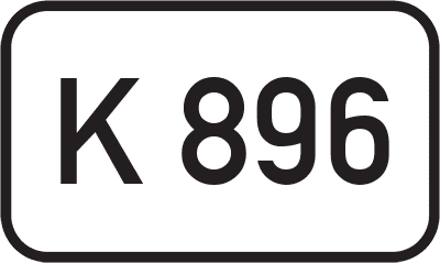 Straßenschild Kreisstraße K 896