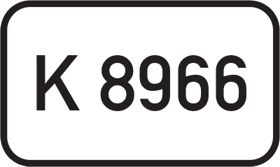 Straßenschild Kreisstraße K 8966