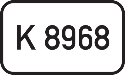 Straßenschild Kreisstraße K 8968