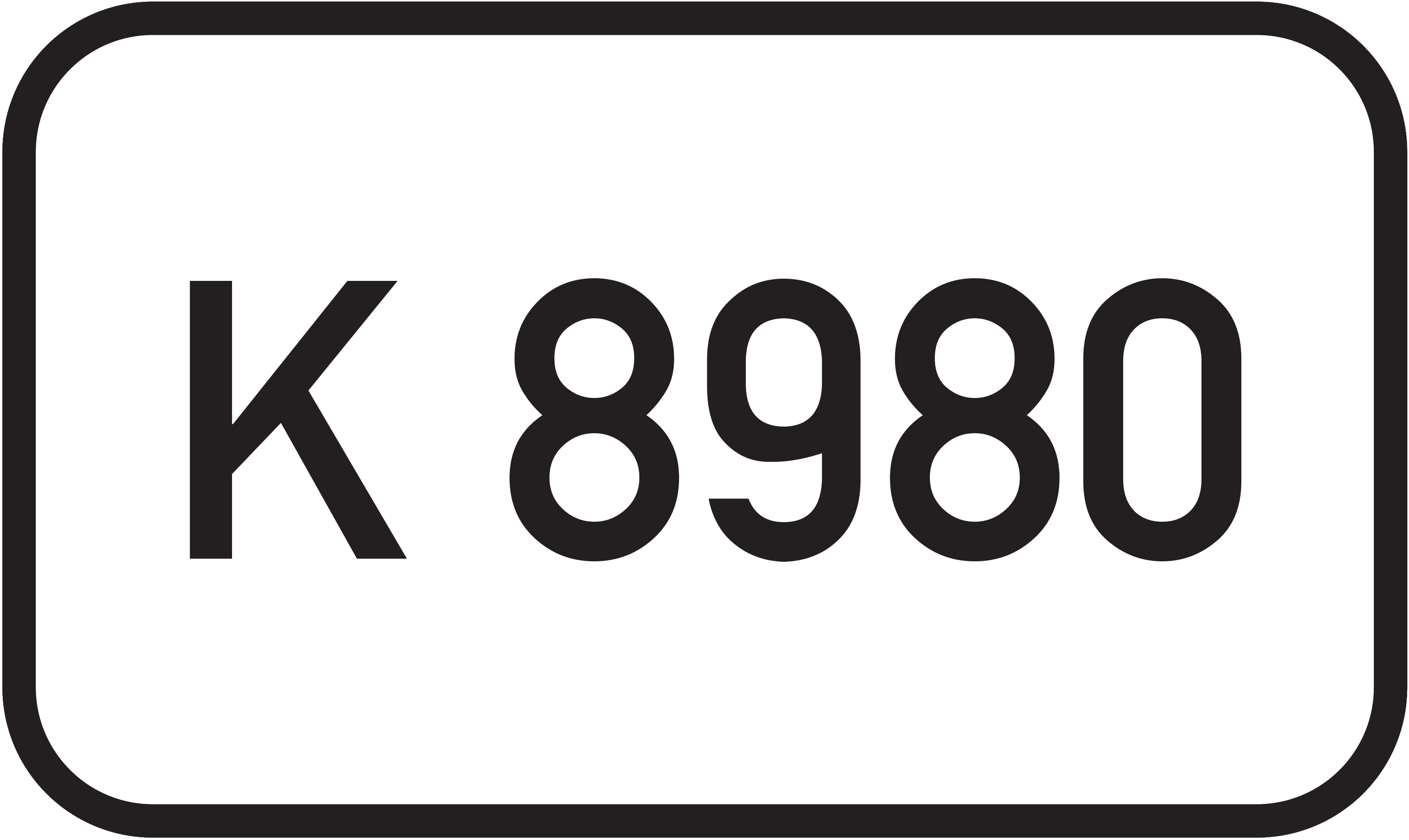 Straßenschild Kreisstraße K 8980