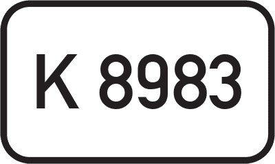 Straßenschild Kreisstraße K 8983