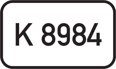 Straßenschild Kreisstraße K 8984