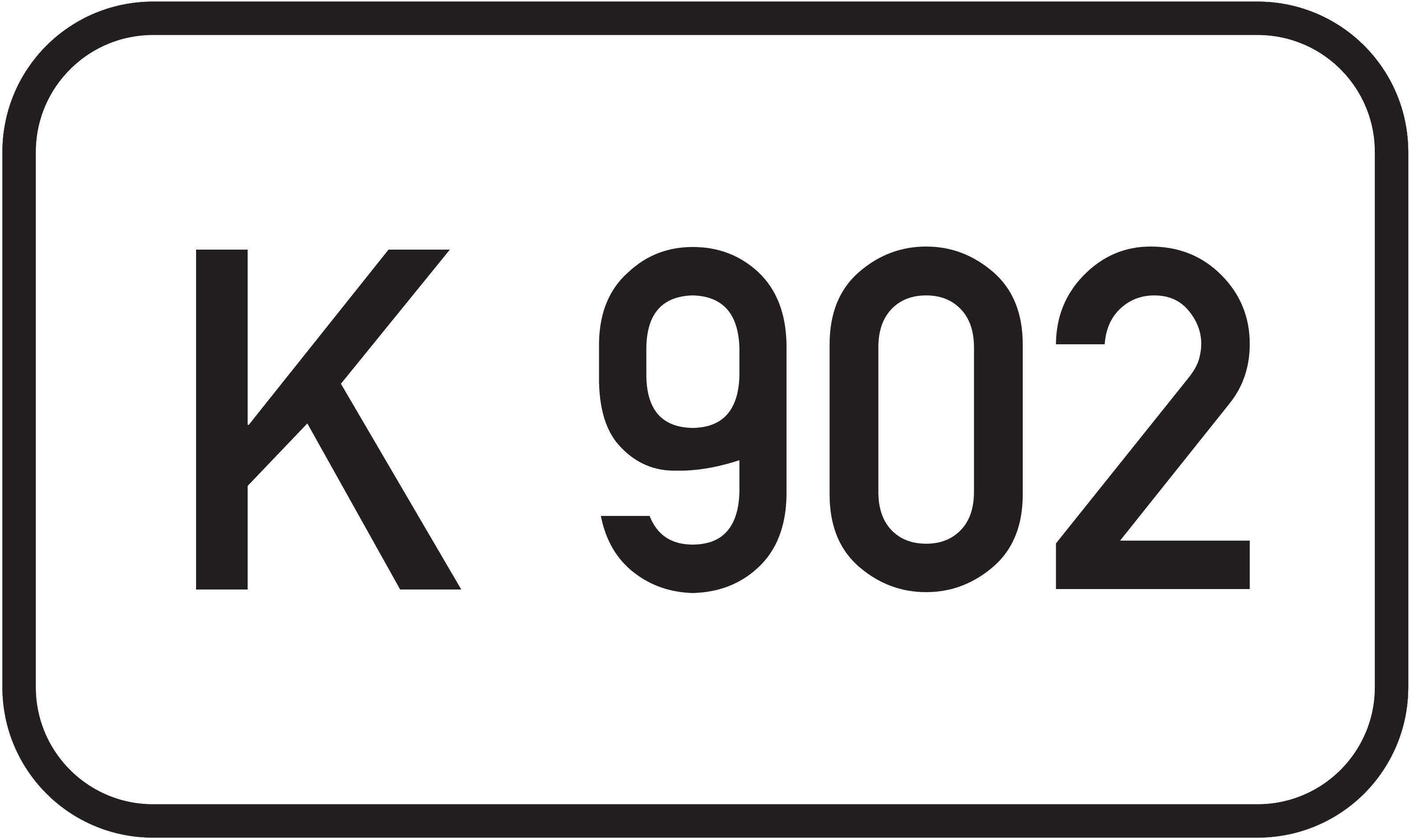 Straßenschild Kreisstraße K 902