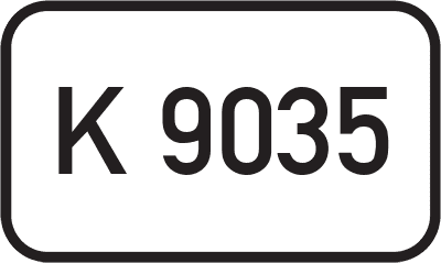 Straßenschild Kreisstraße K 9035