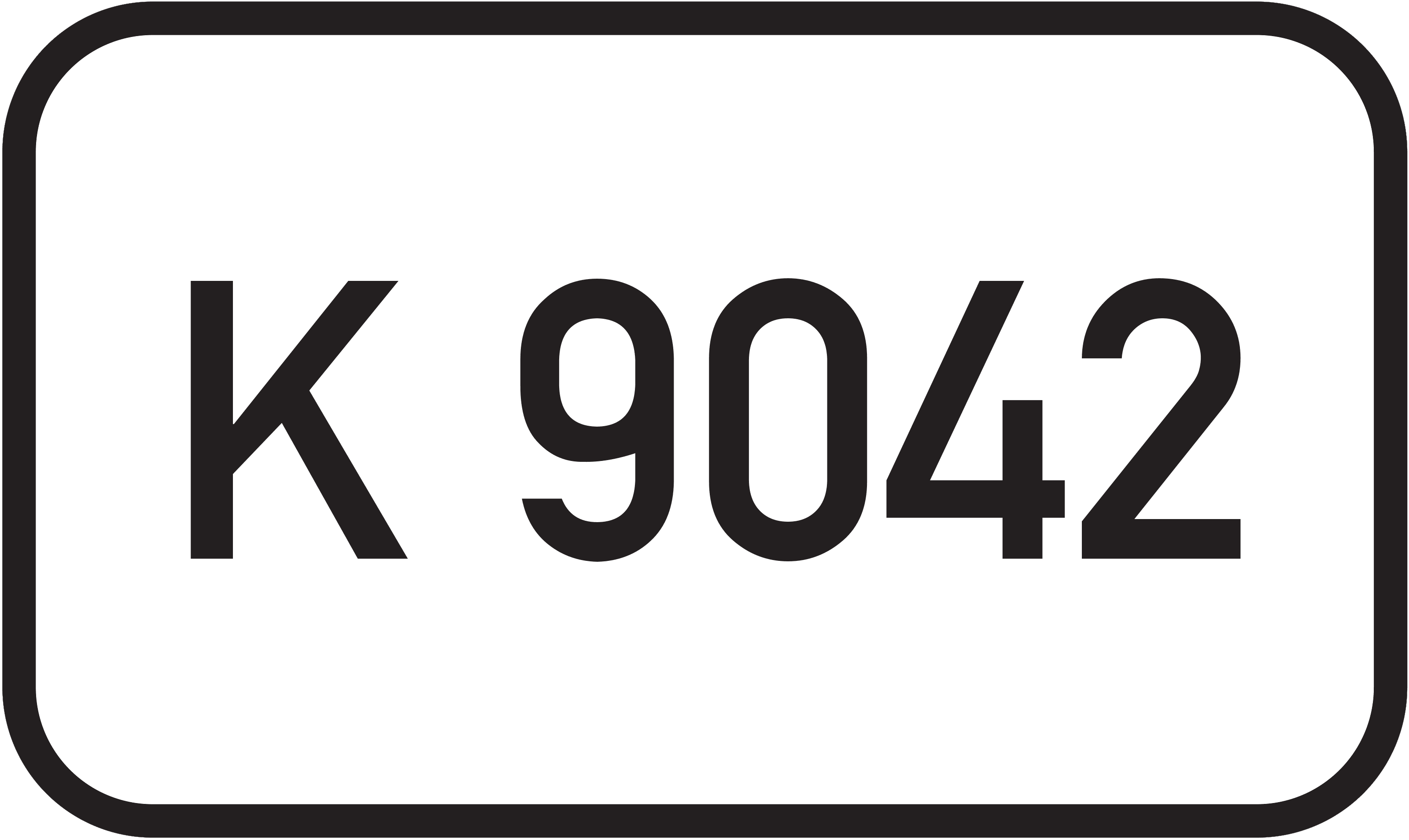 Straßenschild Kreisstraße K 9042