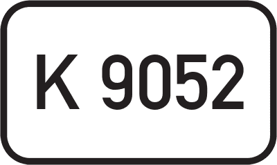 Straßenschild Kreisstraße K 9052