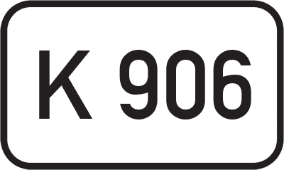 Straßenschild Kreisstraße K 906