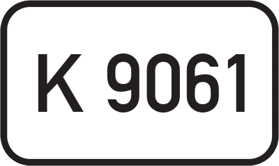 Straßenschild Kreisstraße K 9061