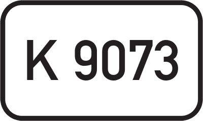 Straßenschild Kreisstraße K 9073