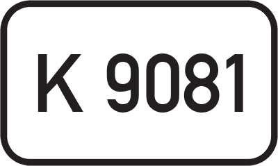 Straßenschild Kreisstraße K 9081