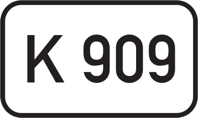 Straßenschild Kreisstraße K 909