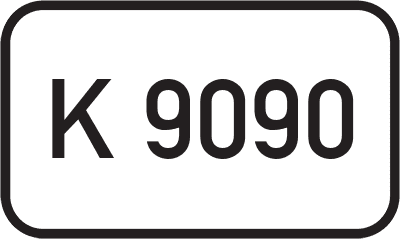 Straßenschild Kreisstraße K 9090