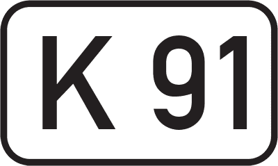 Straßenschild Kreisstraße K 91