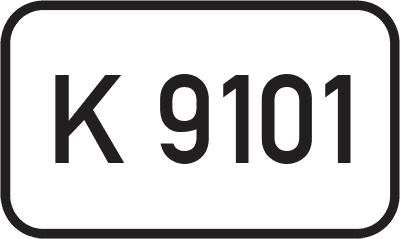 Straßenschild Kreisstraße K 9101