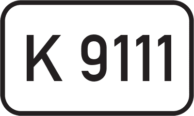 Straßenschild Kreisstraße K 9111